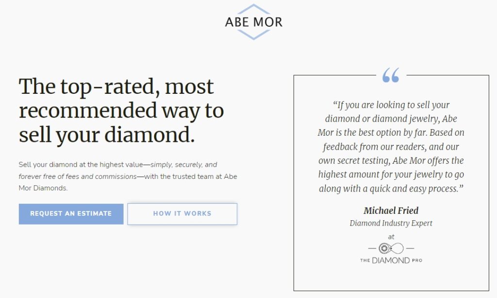 Selling Your Diamond on Abe Mor
